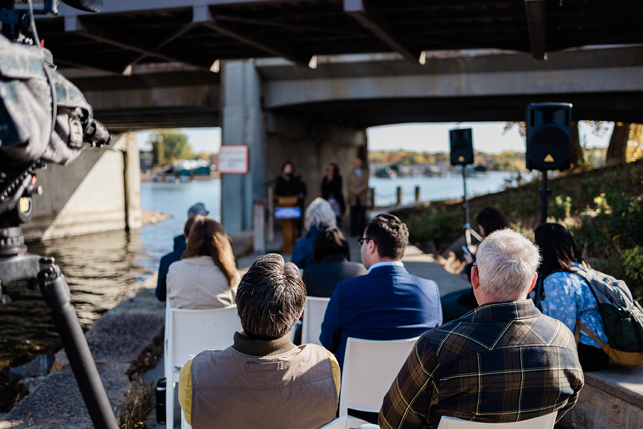 Public event with press