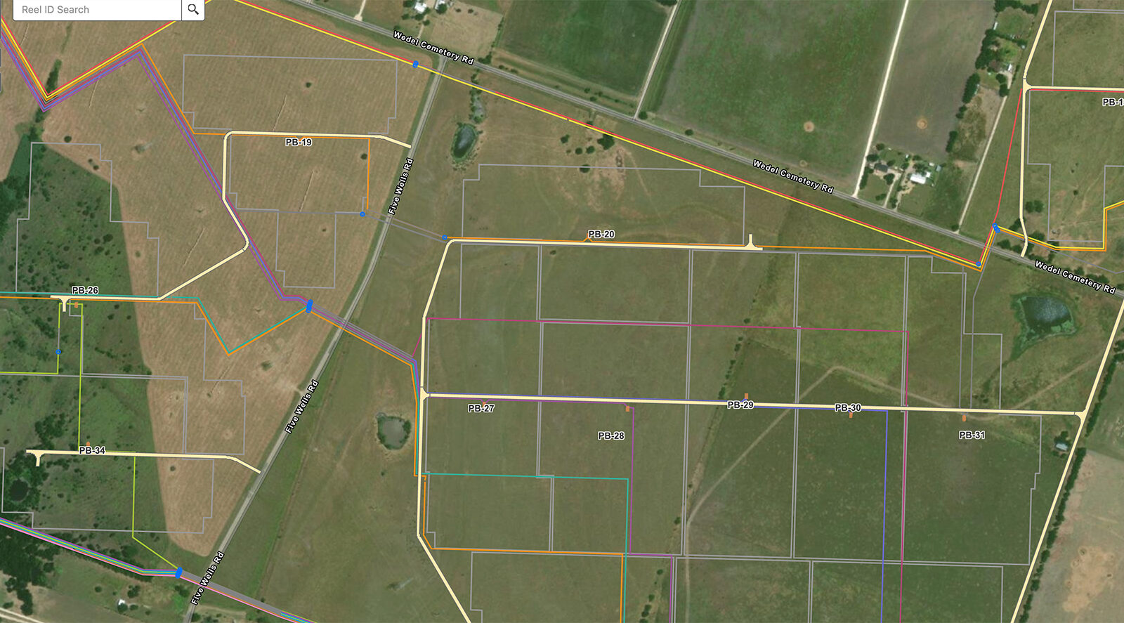 Screenshot of Electric Installation Application map