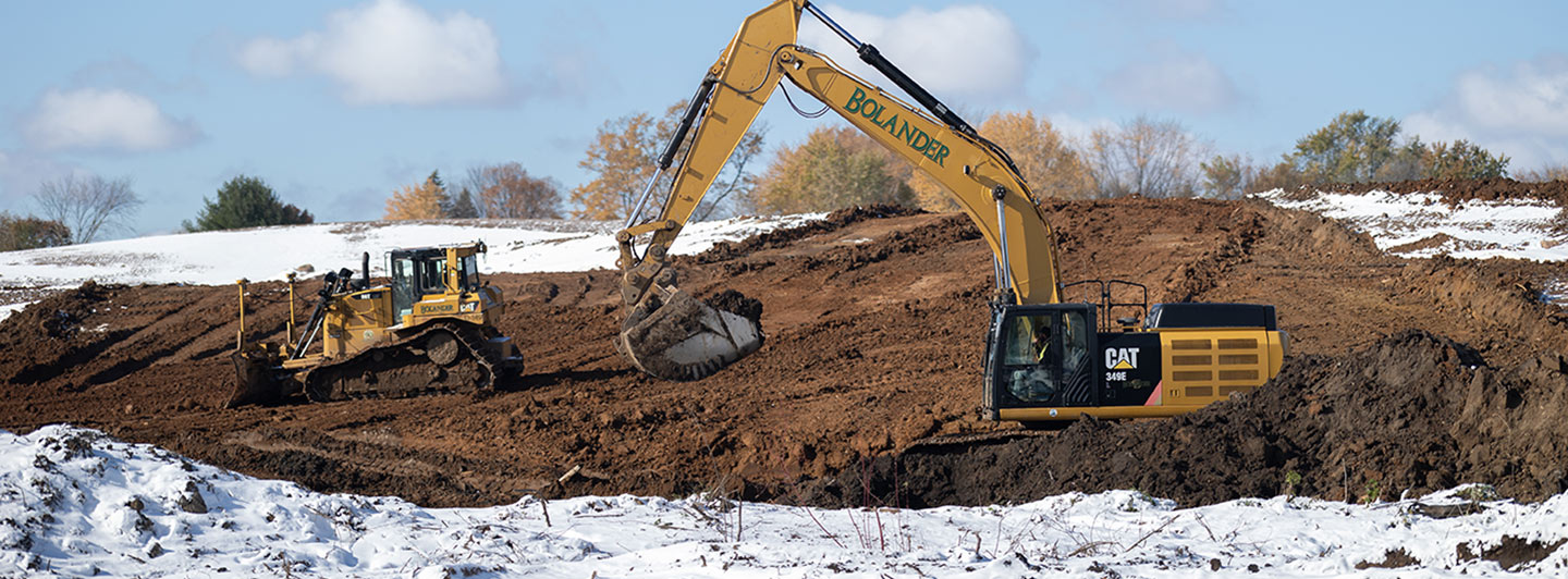 heavy machinery doing ground work