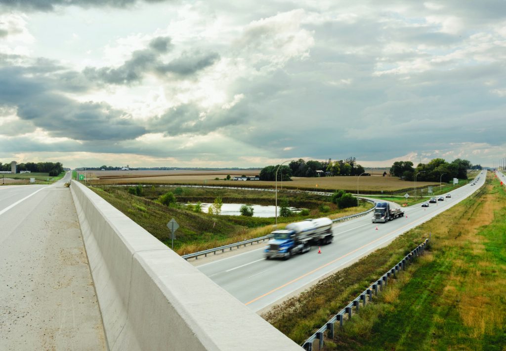 Overpass and highway