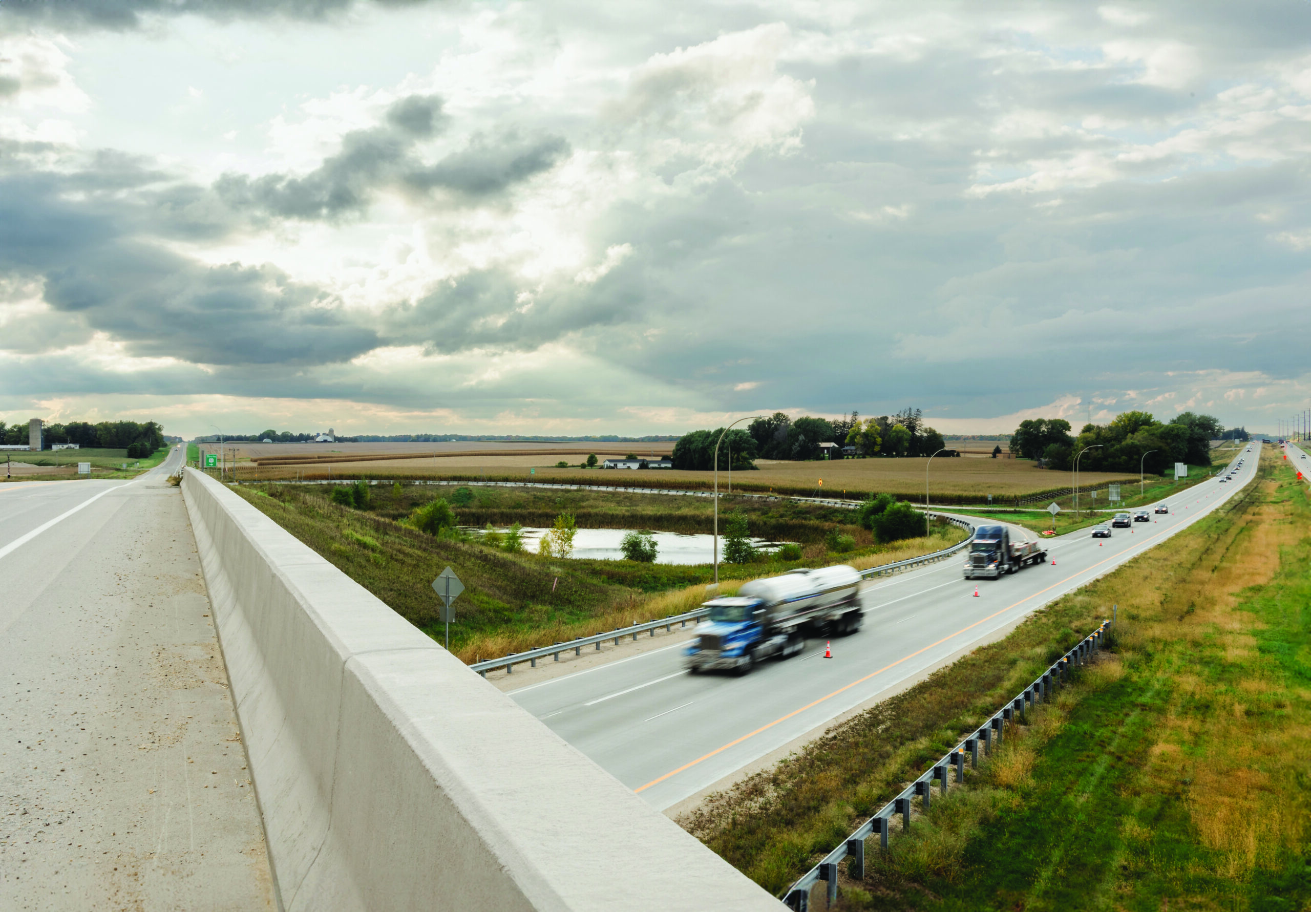 Overpass and highway