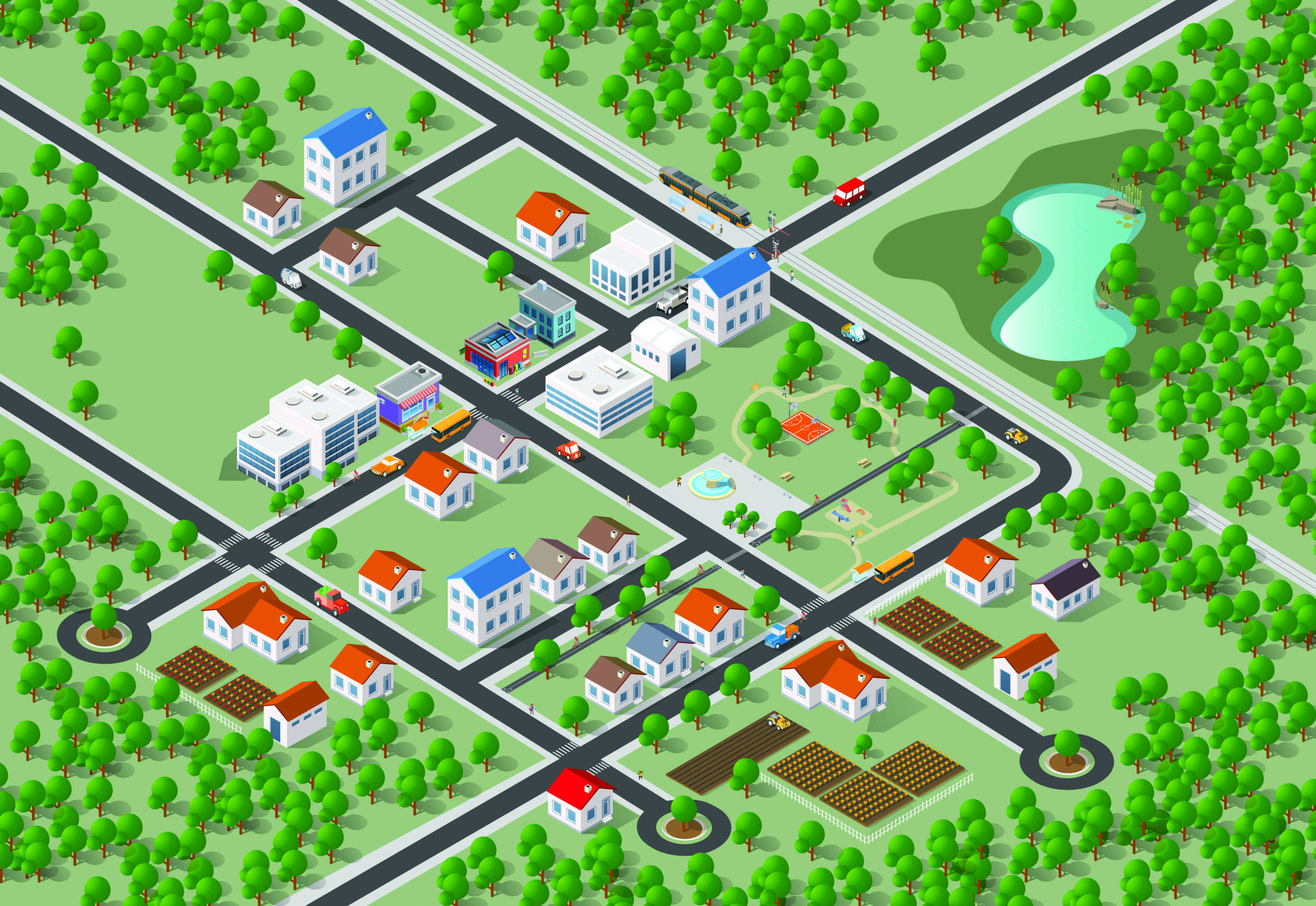 A graphic of urban design