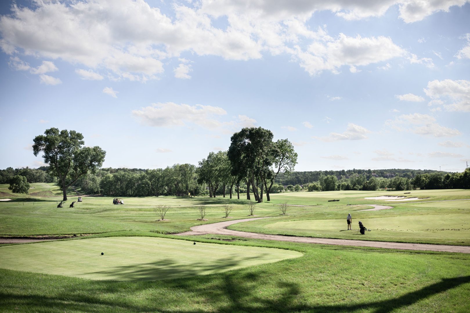 Golf course on a sunny day