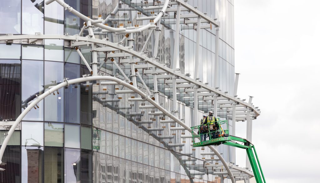 Structural engineers working on the mayo clinic high rise building.