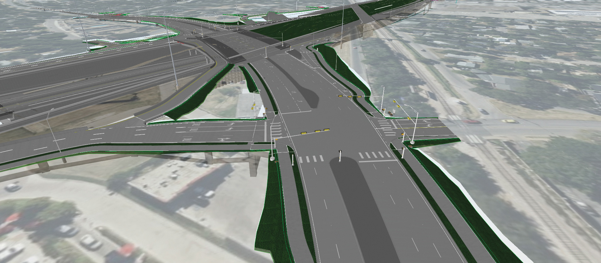 3D model of a roadway