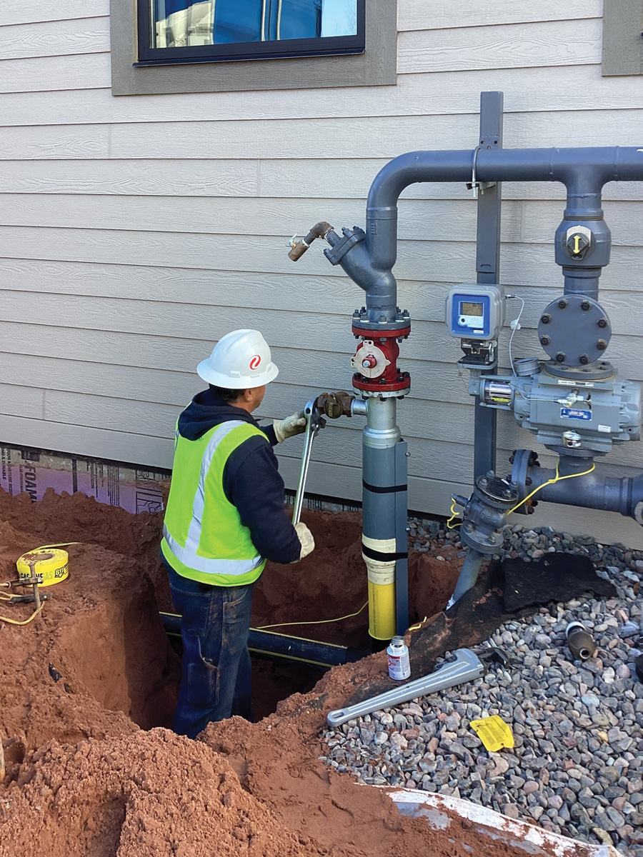 Xcel energy utility worker